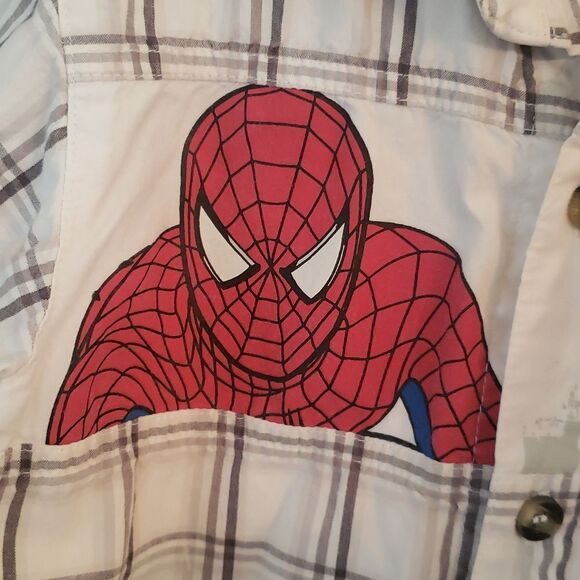 Nice Boy's Spider-Man 3 Button Down Shirt Sz 6 - Picture 2 of 7